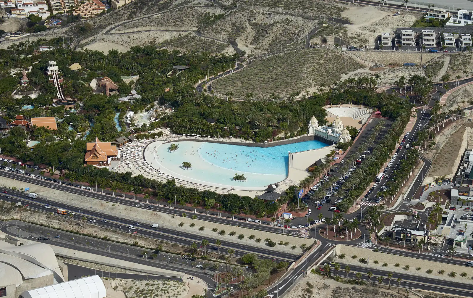Vista aérea de Siam Park en Costa Adeje