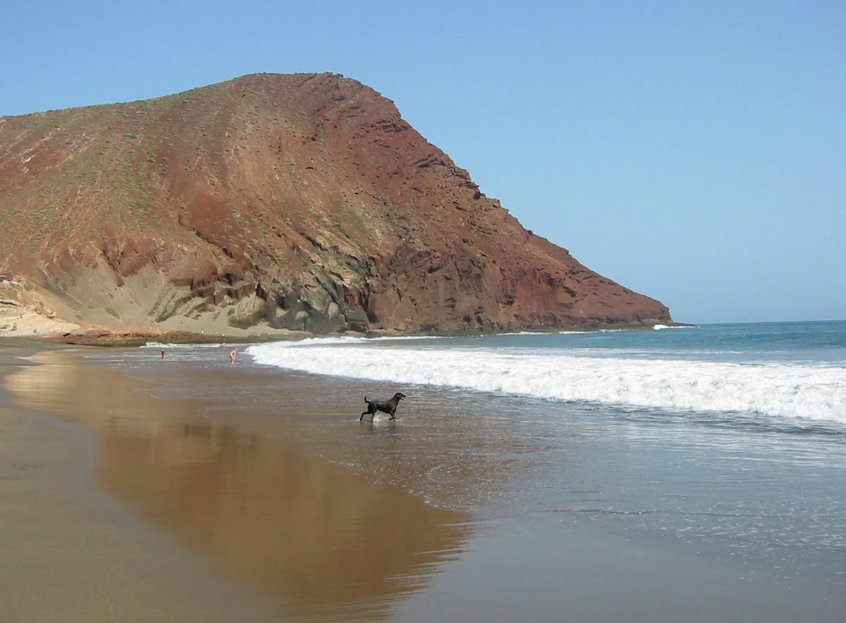 La Tejita beach next to Montaña Roja